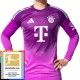 FC Bayern München Maalivahdin Kotipelipaita Purple Bundesliga Champions Patch 2025-26 Jalkapallo Pelipaidat Peliasut(L/S)