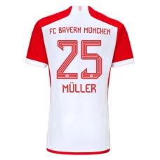 FC Bayern München Müller 25 Kotipelipaita 2023-24 Jalkapallo Pelipaidat Peliasut