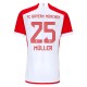FC Bayern München Müller 25 Kotipelipaita 2023-24 Jalkapallo Pelipaidat Peliasut