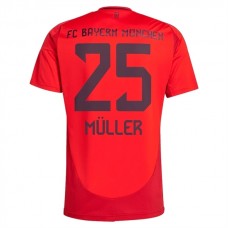 FC Bayern München Müller 25 Kotipelipaita 2024-25 Jalkapallo Pelipaidat Peliasut