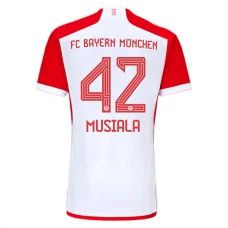 FC Bayern München Musiala 42 Kotipelipaita 2023-24 Jalkapallo Pelipaidat Peliasut