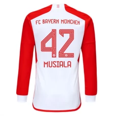 FC Bayern München Musiala 42 Kotipelipaita 2023-24 Jalkapallo Pelipaidat Peliasut(L/S)