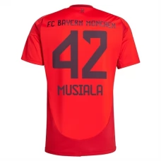 FC Bayern München Musiala 42 Kotipelipaita 2024-25 Jalkapallo Pelipaidat Peliasut