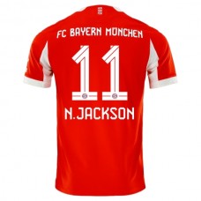 FC Bayern München N.Jackson 11 Kotipelipaita 2025-26 Jalkapallo Pelipaidat Peliasut