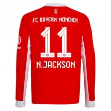 FC Bayern München N.Jackson 11 Kotipelipaita 2025-26 Jalkapallo Pelipaidat Peliasut(L/S)