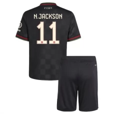 FC Bayern München N.Jackson 11 Lasten Kolmas Pelipaita 2025-26 Jalkapallo Pelipaidat Peliasut