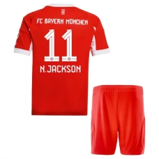 FC Bayern München N.Jackson 11 Lasten Kotipelipaita 2025-26 Jalkapallo Pelipaidat Peliasut