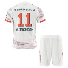 FC Bayern München N.Jackson 11 Lasten Vieraspelipaita 2025-26 Jalkapallo Pelipaidat Peliasut
