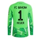 FC Bayern München Neuer 1 Maalivahdin Kotipaita 2026-27 Pelipaita Long Sleeve