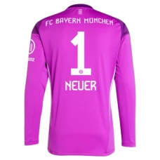 FC Bayern München Neuer 1 Maalivahdin Kotipelipaita Purple 2025-26 Jalkapallo Pelipaidat Peliasut(L/S)