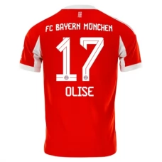 FC Bayern München Olise 17 Kotipelipaita 2025-26 Jalkapallo Pelipaidat Peliasut
