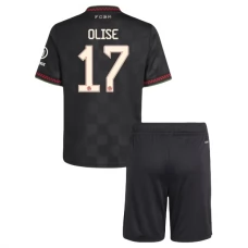 FC Bayern München Olise 17 Lasten Kolmas Pelipaita 2025-26 Jalkapallo Pelipaidat Peliasut