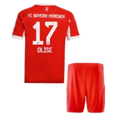 FC Bayern München Olise 17 Lasten Kotipelipaita 2025-26 Jalkapallo Pelipaidat Peliasut