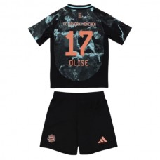 FC Bayern München Olise 17 Lasten Vieraspelipaita 2024-25 Jalkapallo Pelipaidat Peliasut
