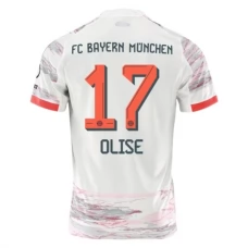 FC Bayern München Olise 17 Vieraspelipaita 2025-26 Jalkapallo Pelipaidat Peliasut