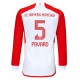 FC Bayern München Pavard 5 Kotipelipaita 2023-24 Jalkapallo Pelipaidat Peliasut(L/S)