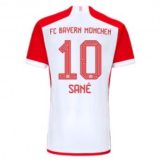 FC Bayern München Sané 10 Kotipelipaita 2023-24 Jalkapallo Pelipaidat Peliasut