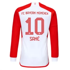 FC Bayern München Sané 10 Kotipelipaita 2023-24 Jalkapallo Pelipaidat Peliasut(L/S)