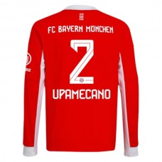 FC Bayern München Upamecano 2 Kotipelipaita 2025-26 Jalkapallo Pelipaidat Peliasut(L/S)