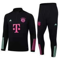 FC Bayern München Verryttelypuku 2023-24 - 1-4 Zip Musta