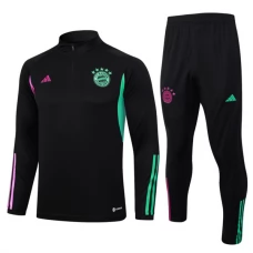 FC Bayern München Verryttelypuku 2023-24 - 1-4 Zip Musta