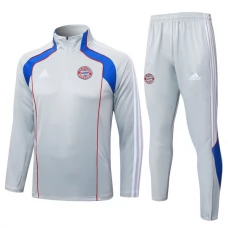FC Bayern München Verryttelypuku 2025-26 - 1-4 Zip Harmaa