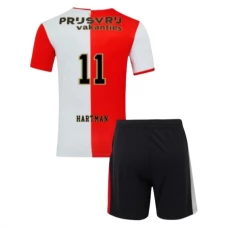 Feyenoord Hartman 11 Lasten Kotipelipaita 2025-26 Jalkapallo Pelipaidat Peliasut