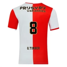 Feyenoord Q.Timber 8 Kotipelipaita 2025-26 Jalkapallo Pelipaidat Peliasut
