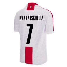 Georgia Kvaratskhelia 7 Kotipelipaita EM 2024 Jalkapallo Pelipaidat Peliasut