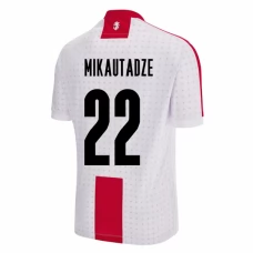 Georgia Mikautadze 22 Kotipelipaita EM 2024 Jalkapallo Pelipaidat Peliasut