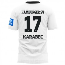 Hamburger SV Karabec 17 Kotipelipaita 2024-25 Jalkapallo Pelipaidat Peliasut