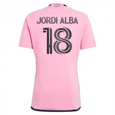 Inter Miami CF Jordi Alba 18 Kotipelipaita 2024-25 Jalkapallo Pelipaidat Peliasut