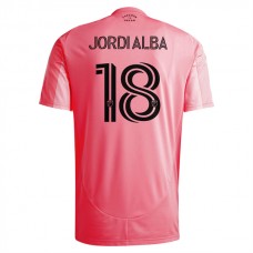 Inter Miami CF Jordi Alba 18 Kotipelipaita 2025-26 Jalkapallo Pelipaidat Peliasut