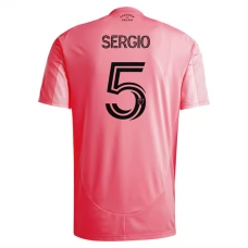 Inter Miami CF Sergio 5 Kotipelipaita 2025-26 Jalkapallo Pelipaidat Peliasut