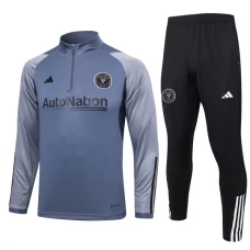 Inter Miami CF Verryttelypuku 2023-24 - 1-4 Zip Harmaa