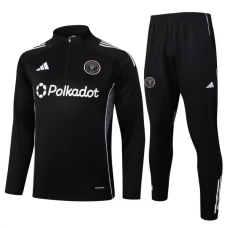 Inter Miami CF Verryttelypuku 2025-26 - 1-4 Zip Musta