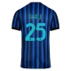 Inter Milan Akanji 25 Kotipelipaita 2025-26 Jalkapallo Pelipaidat Peliasut