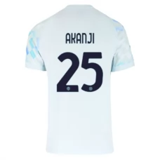Inter Milan Akanji 25 Vieraspelipaita 2025-26 Jalkapallo Pelipaidat Peliasut