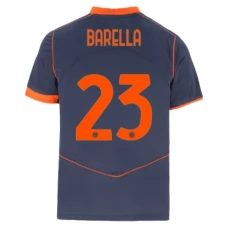 Inter Milan Barella 23 Kolmas Pelipaita 2025-26 Jalkapallo Pelipaidat Peliasut