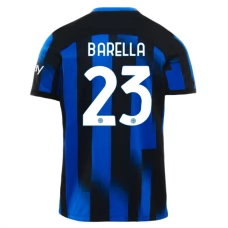 Inter Milan Barella 23 Kotipelipaita 2023-24 Jalkapallo Pelipaidat Peliasut