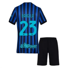 Inter Milan Barella 23 Lasten Kotipelipaita 2025-26 Jalkapallo Pelipaidat Peliasut