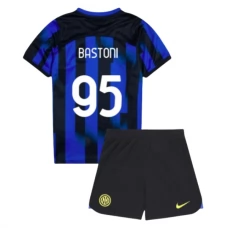 Inter Milan Bastoni 95 Lasten Kotipelipaita 2023-24 Jalkapallo Pelipaidat Peliasut