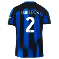 Inter Milan Dumfries 2 Kotipelipaita 2023-24 Jalkapallo Pelipaidat Peliasut