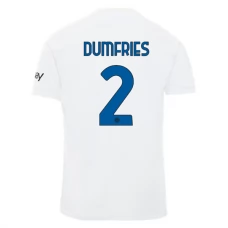 Inter Milan Dumfries 2 Vieraspelipaita 2023-24 Jalkapallo Pelipaidat Peliasut