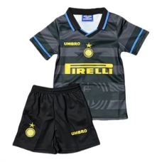Inter Milan Lasten Kolmas Pelipaita Retro 1997-98 Jalkapallo Pelipaidat Peliasut