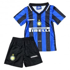 Inter Milan Lasten Kotipelipaita Retro 1997-98 Jalkapallo Pelipaidat Peliasut