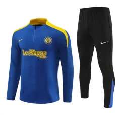 Inter Milan Lasten Verryttelypuku 2024-25 - 1-4 Zip Sininen