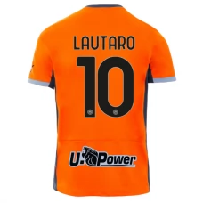 Inter Milan Lautaro 10 Kolmas Pelipaita 2023-24 Jalkapallo Pelipaidat Peliasut