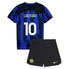 Inter Milan Lautaro 10 Lasten Kotipelipaita 2023-24 Jalkapallo Pelipaidat Peliasut