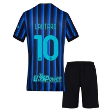 Inter Milan Lautaro 10 Lasten Kotipelipaita 2025-26 Jalkapallo Pelipaidat Peliasut